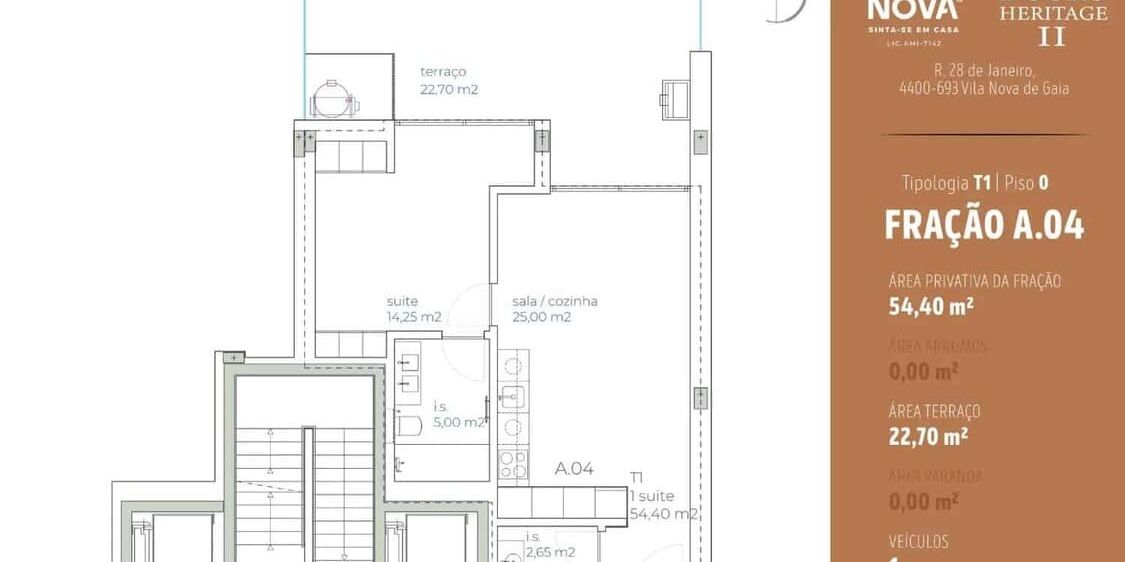 Apartamento T1 Santa Marinha Vila Nova de Gaia Porto GN/02322