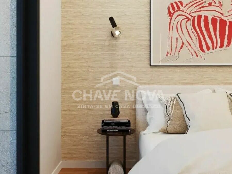 Apartamento T1 Santa Marinha Quarto