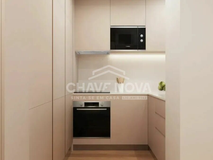 Apartamento T1 Santa Marinha Cozinha