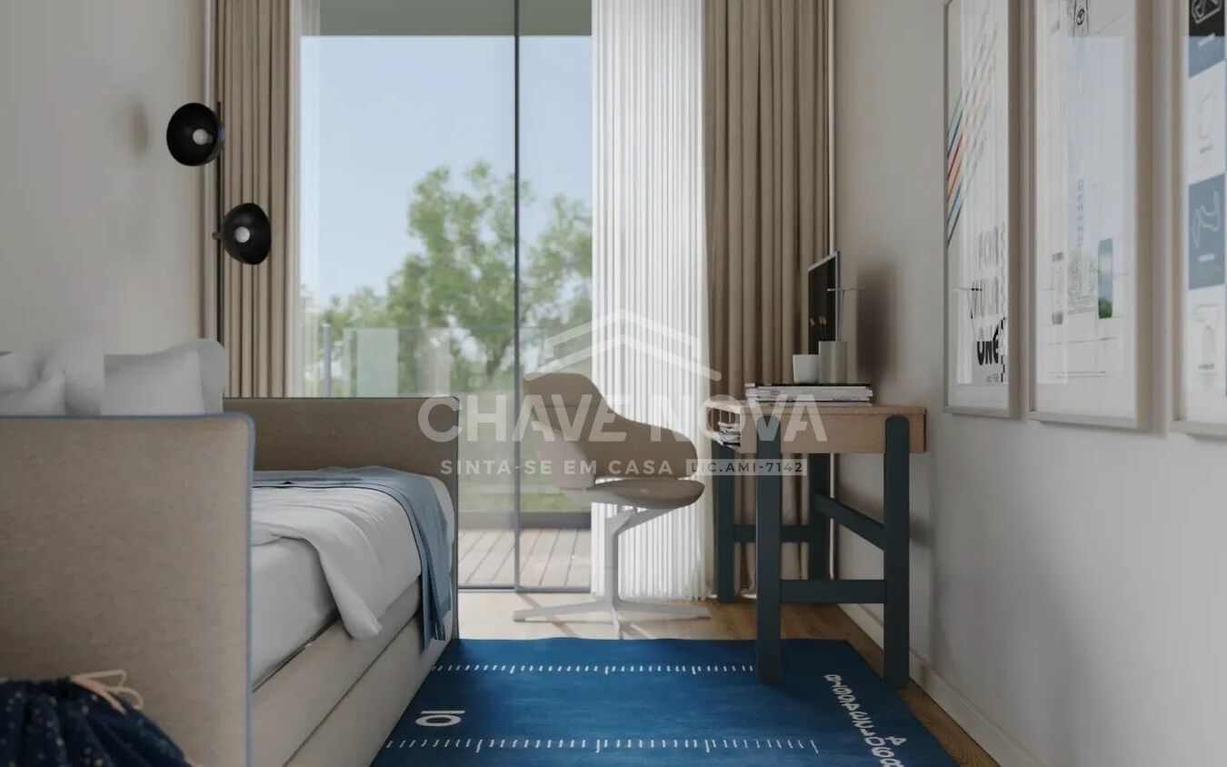 Apartamento T1 santa marinha quarto