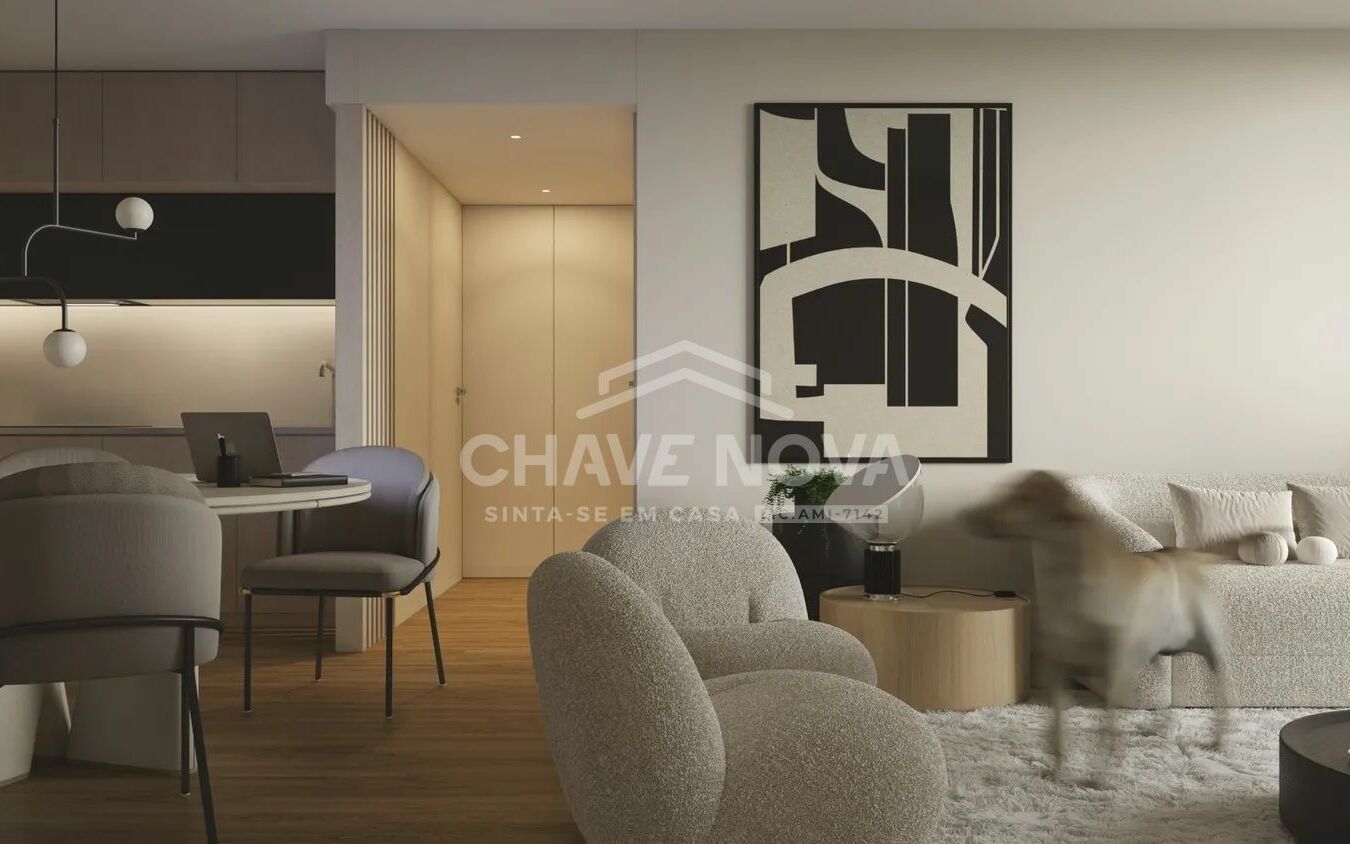 Apartamento T1 santa marinha Sala