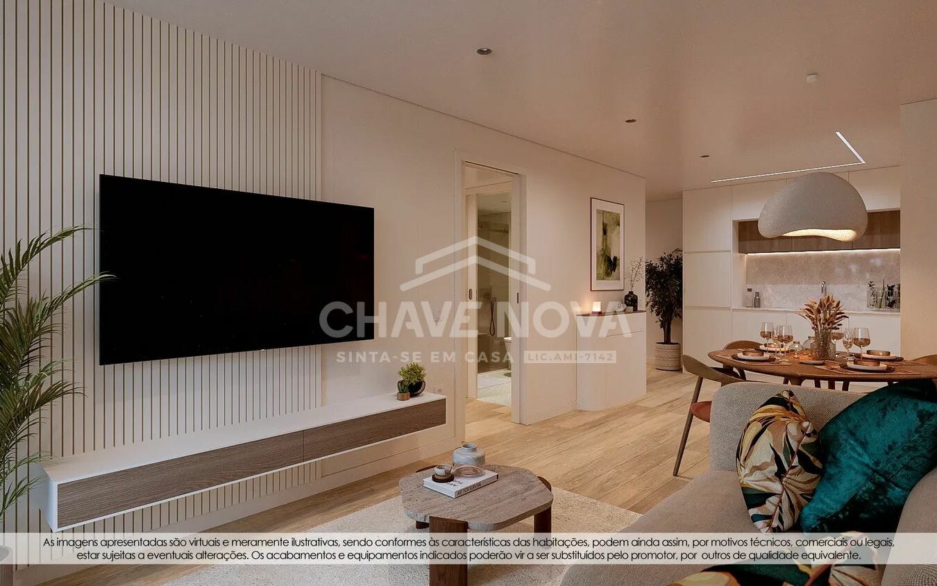 Apartamento T1+1 Mafamude HUB 172 Sala