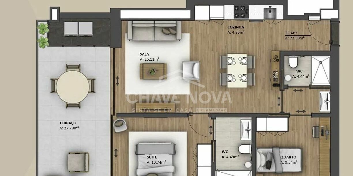 Apartamento T2 Canidelo Vila Nova de Gaia Porto GN/02418