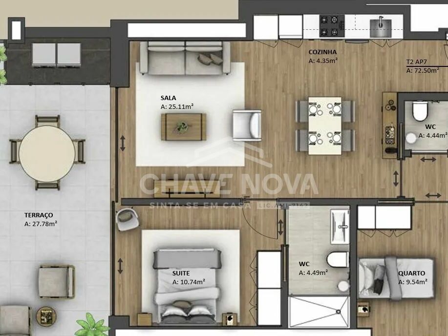 Apartamento T2 Canidelo GN/02424
