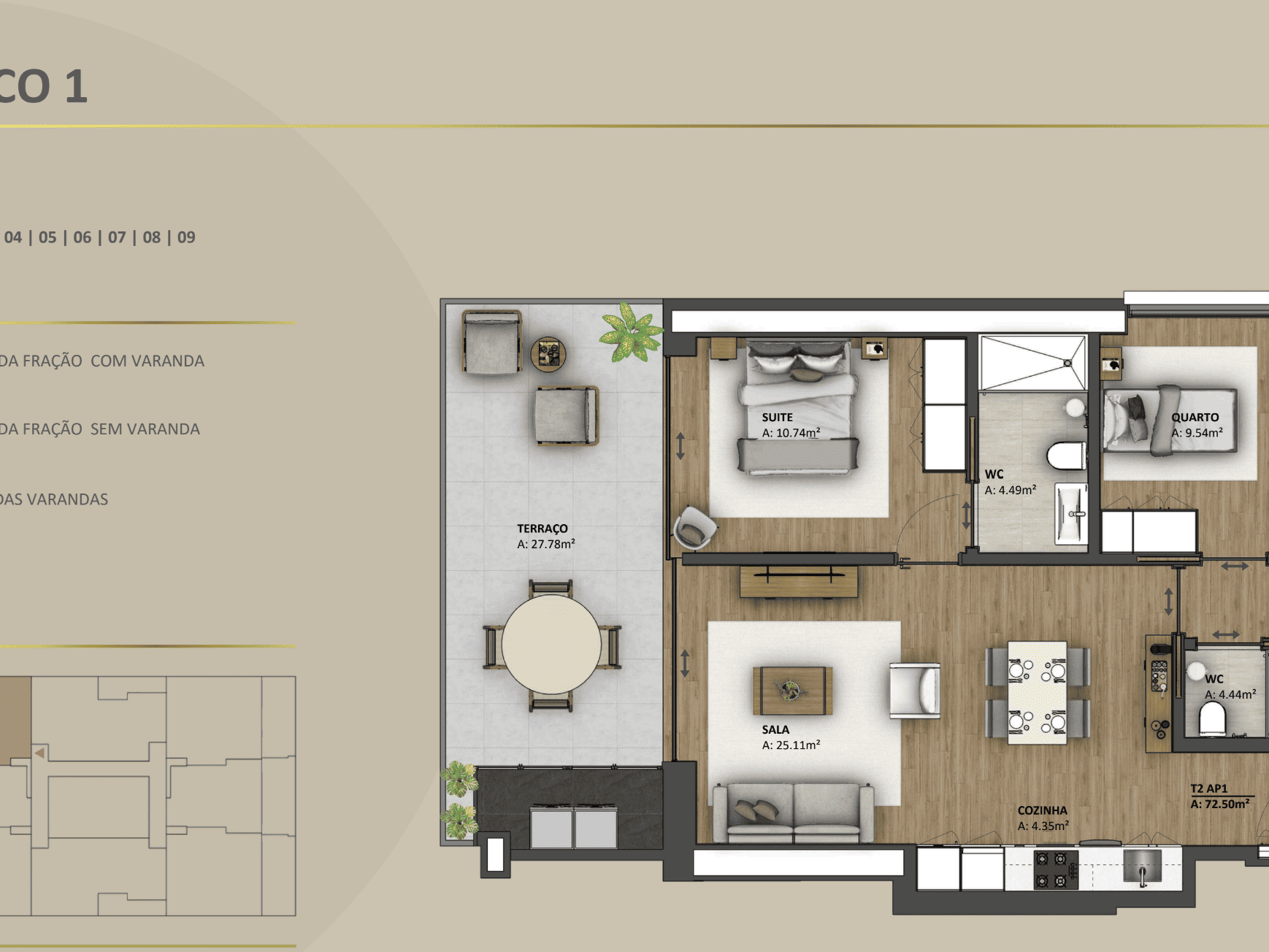 Apartamento T2 Canidelo Vila Nova de Gaia Porto GN/02477