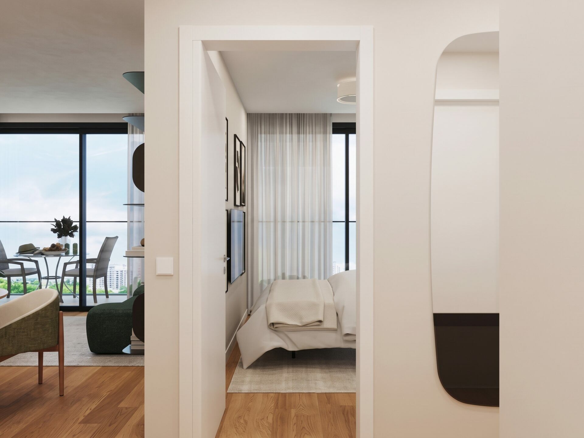 Apartamento T2 Novo Coimbrões chave nova gaia quarto