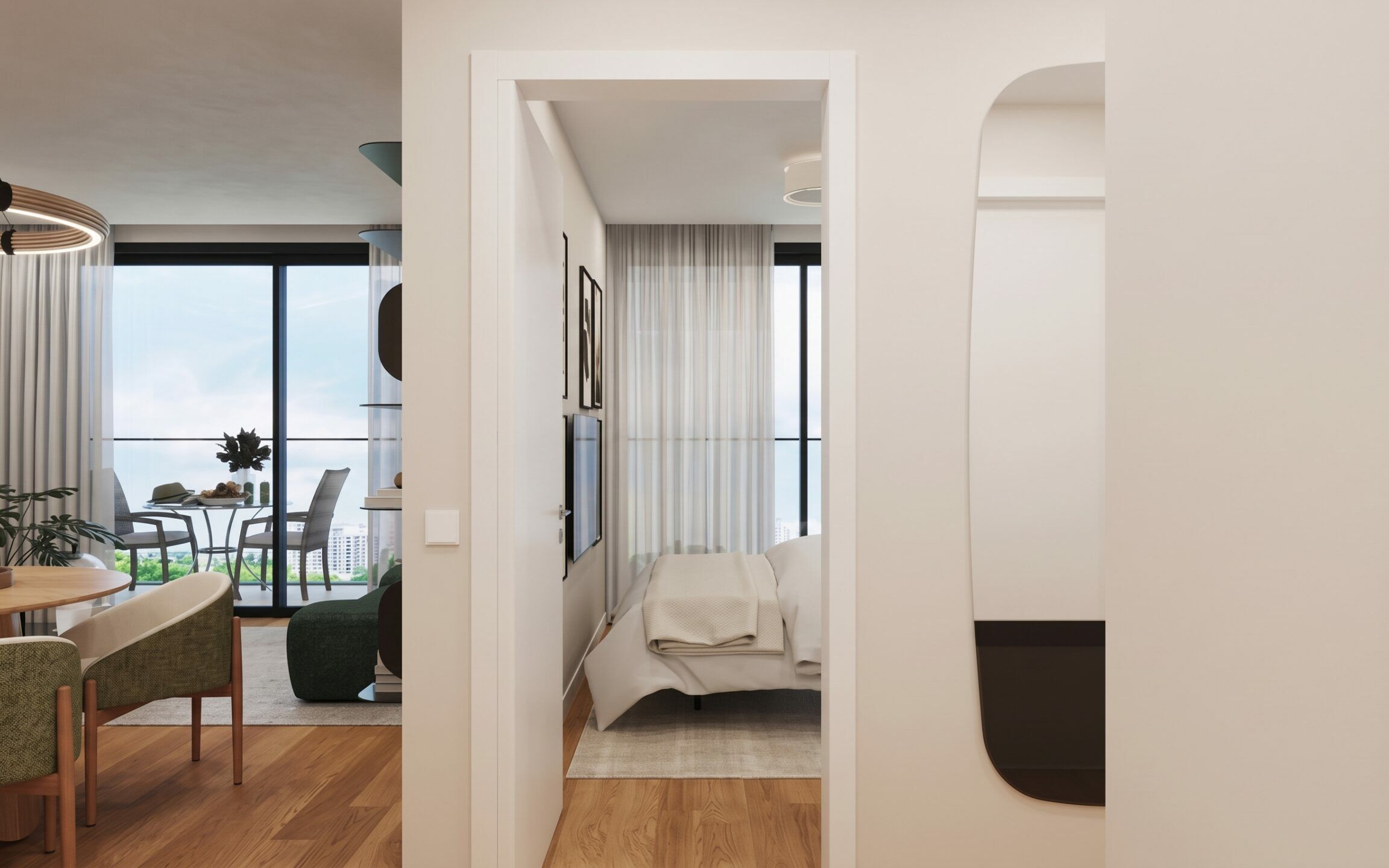 Apartamento T2 Novo Coimbrões chave nova gaia quarto