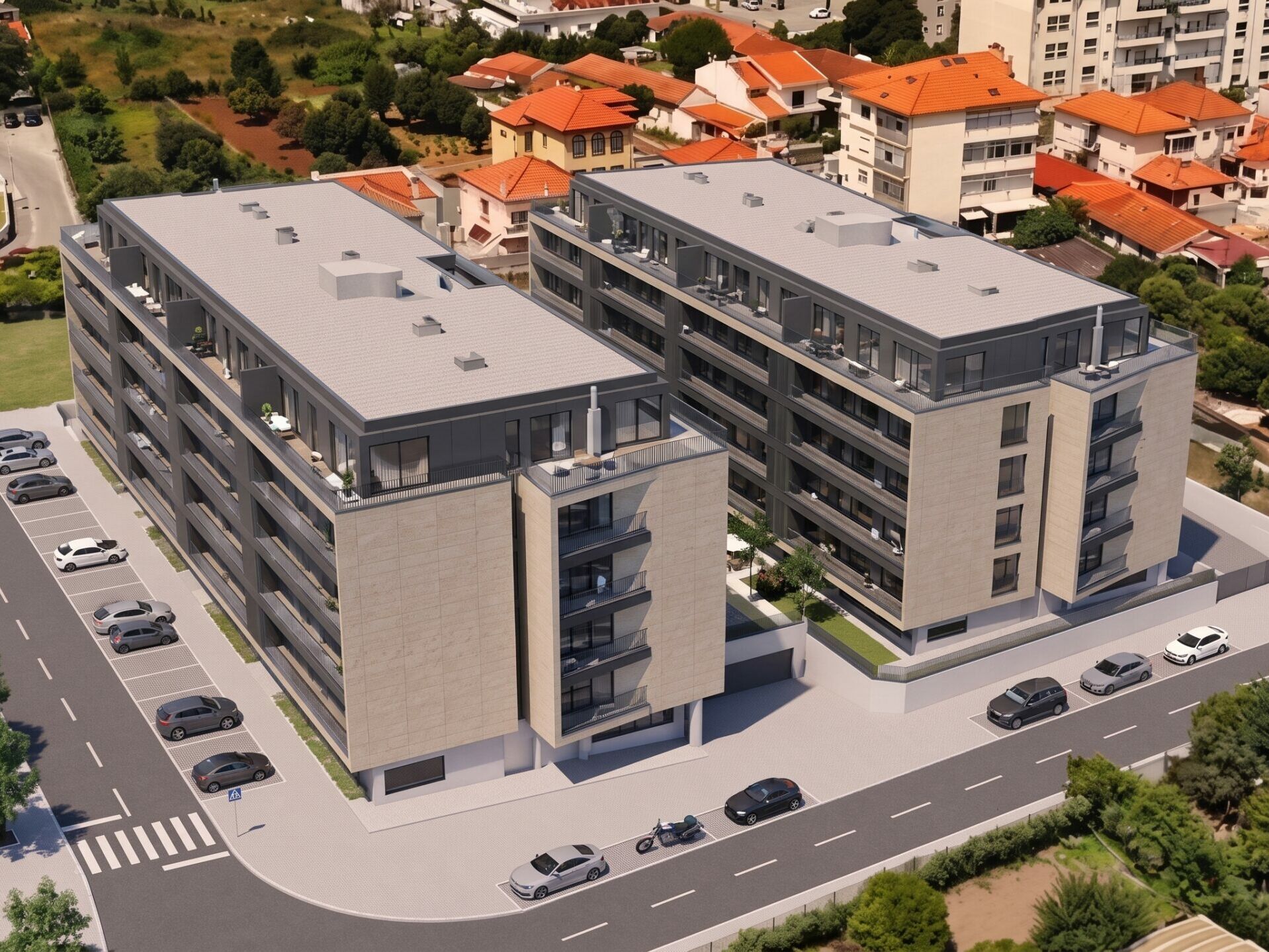 Apartamento T2 Novo Coimbrões chave nova gaia norte vista de fora