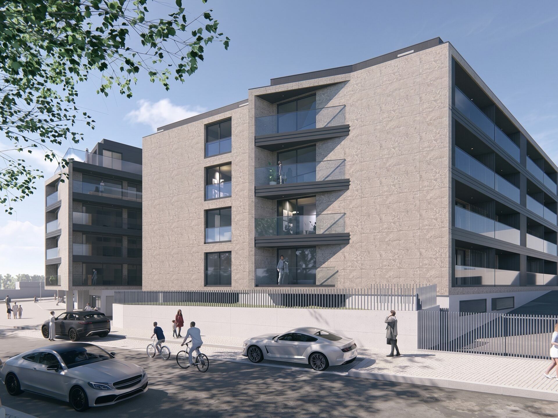 Apartamento T2 Novo Coimbrões chave nova gaia norte vista de fora lado