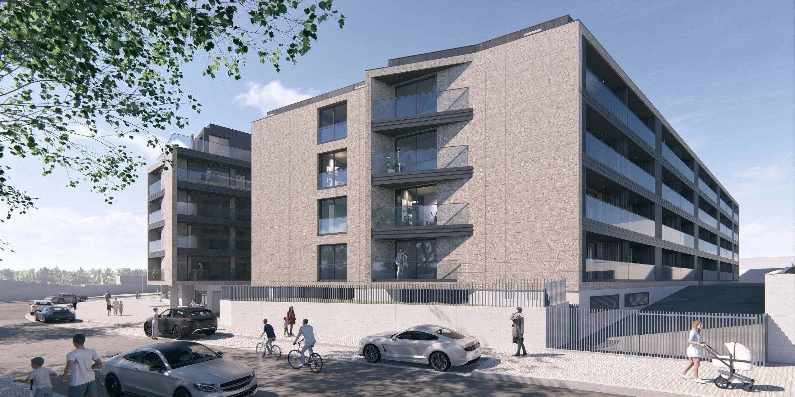 Apartamento T2 Novo Coimbrões chave nova gaia norte vista de fora lado