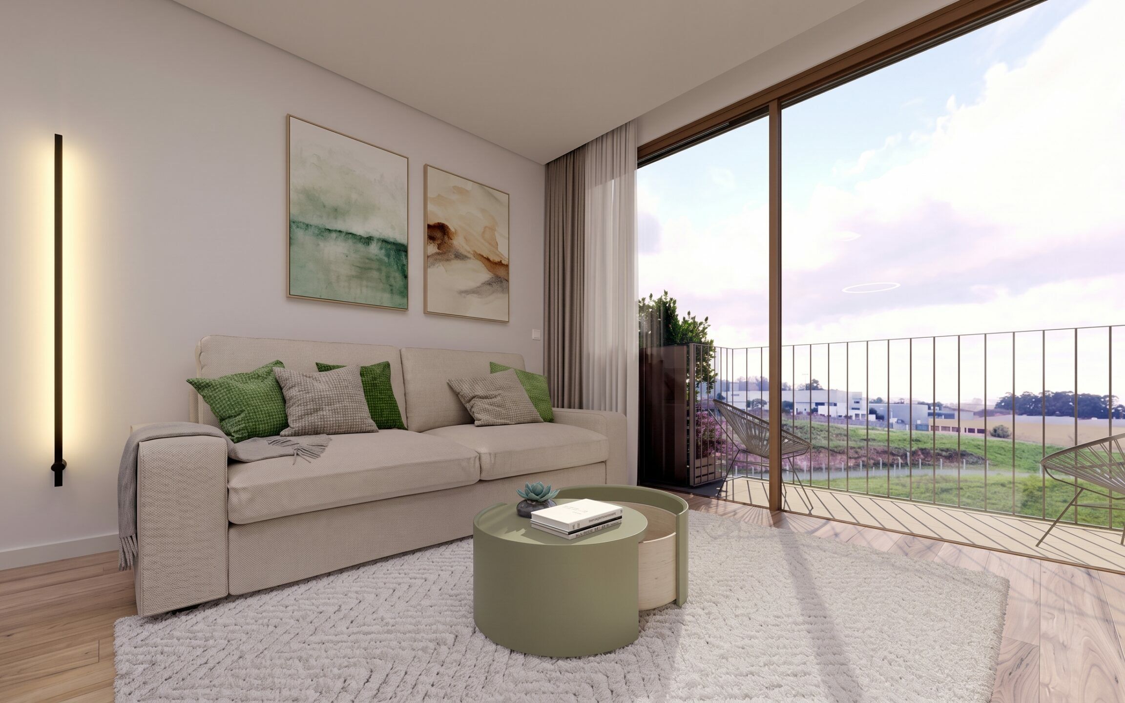Apartamento T3 Oliveira do Douro Sala